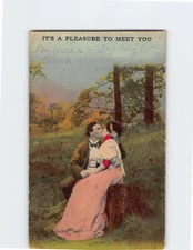 Postcard Nostalgic "It's a Pleasure to Meet You" Card