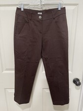 CACH  Brown Cropped Pants Sz: 6 NWT