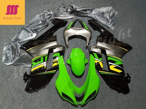 Fairing Kit for Kawasaki Ninja ZX6R 636 2007-2008 ABS Bodywork Green Black Gray