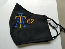 Face mask customized embroidered reusable washable 3 layered with filtered cloth