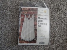 Brand NEW Solid Oak Make-rame MACRAME WALL HANGING KIT
