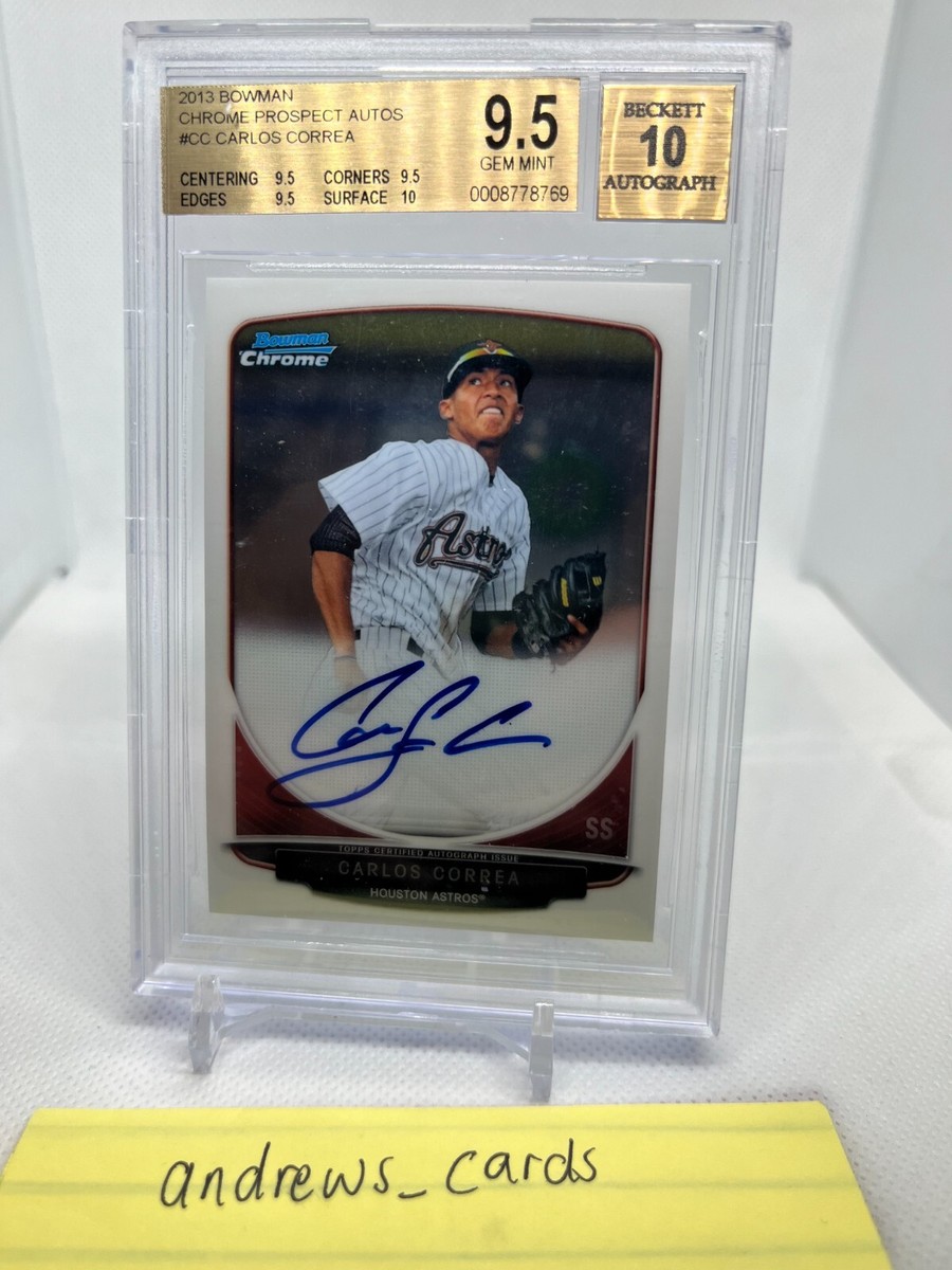 その他 CARLOS CORREA bowman refractor auto 2013 Bowman - Chrome Prospects Autographs Carlos Correa #BCP-CC