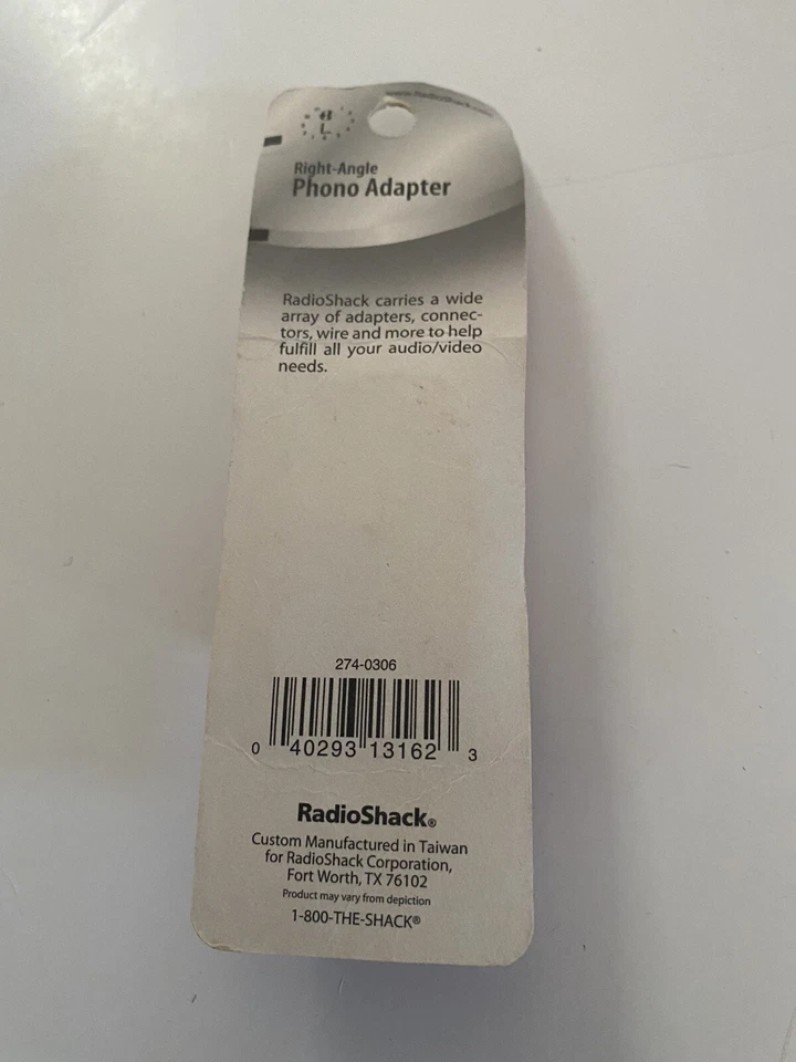 RadioShack 274-0306 Right-Angle Male RCA Phono Plug to Female RCA Phono Jack - Image 3 of 3