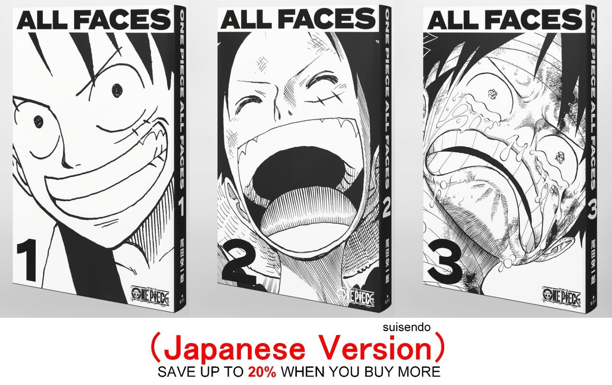 ONE PIECE ALL FACES ガシャ サンジ New One Piece All Faces 1 - 3 Collector's Edition Comic Book