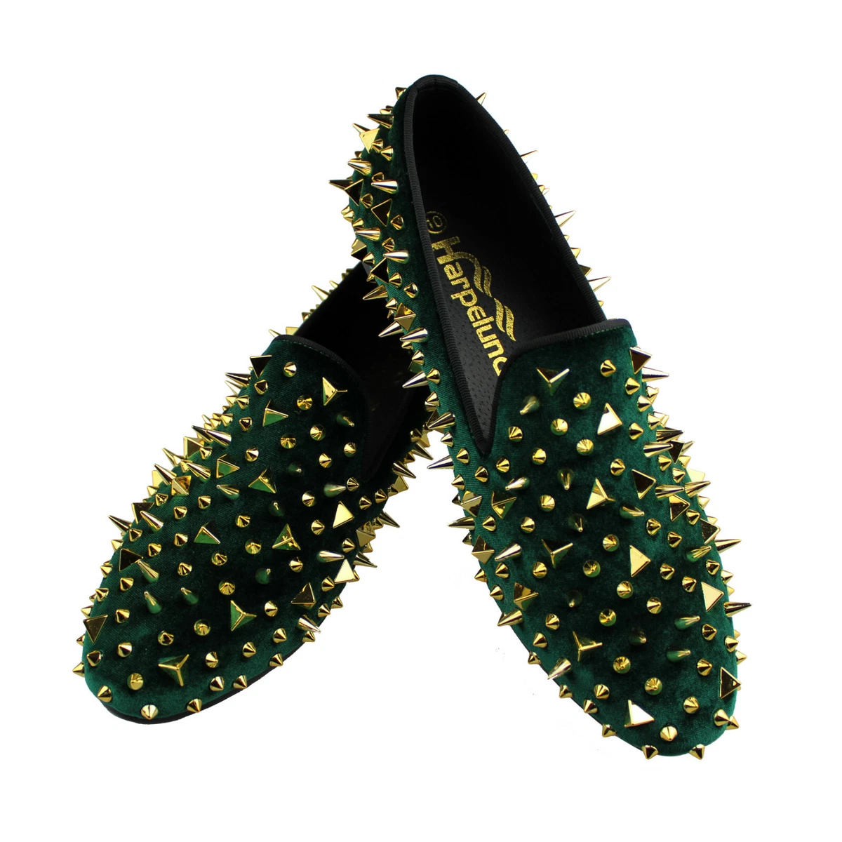 Green and gold clearance loafers