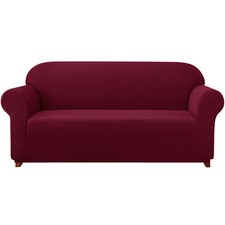Jacquard Armchair Cover - Elegant Protection for Your Burgundy Furniture
