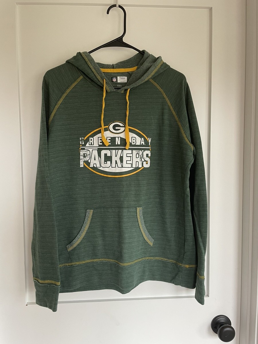 Green Bay Packers NFL Team Apparel Women's Pullover Graphic Hoodie Sz Large