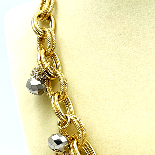 "Collar Off Park Collection 20"" Astrología Celestial Plata Tono Dorado Nuevo" - Imagen 6 de 15
