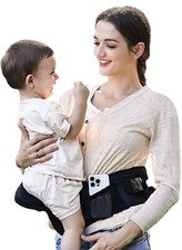 BabyMust YM018 Baby Carrier  Black Polyester w/ Adjustable Waistband