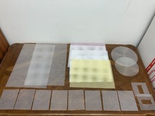 Lot of 19 Needlepoint 7 Count Plastic Canvases Assorted Sizes