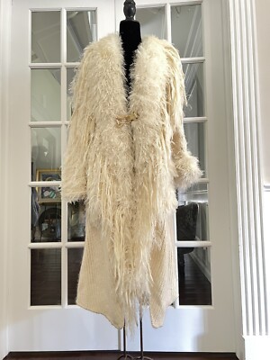 レア！John Galliano ヴィンテージニットガウンジャケット Vintage 1999 Christian Dior by John Galliano Wine Red Wool Knit