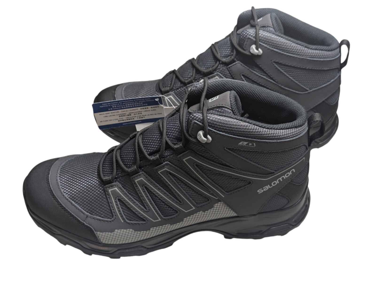 Stivali da trekking impermeabili SALOMON Pathfinder Mid CSWP Clima Shield da uomo US 12 nuovi
