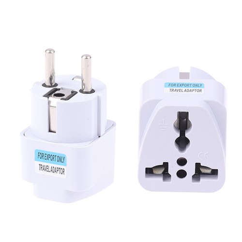 KR Plug Adapter AU UK US To EU Electrical Socket Type E/F France Spain Plug - Afbeelding 10 van 12