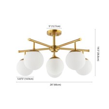 Safavieh BRIETTE 6LT 26" FLUSH MOUNT, Reduced Price 2172750237 FLU4079A