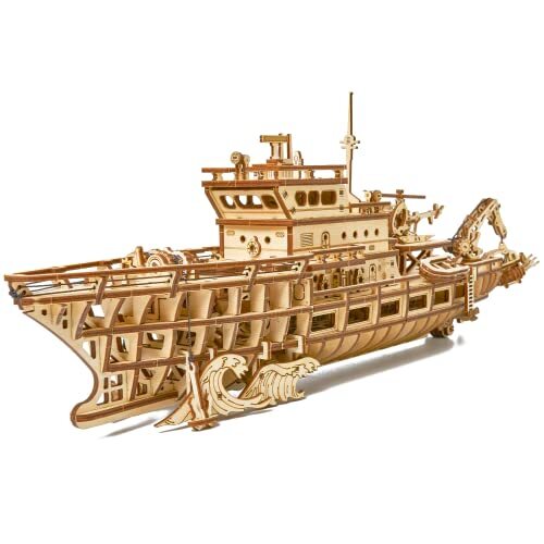 Wood Trick Yacht Puzzle meccanici in legno 3D per adulti e bambini da (Q6y)