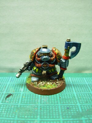 Warhammer 40k Rogue Trader Adeptus Mechanicus Squat Techpriest bemalt selten OOP