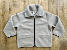 Bnwot Arket High Neck Leather-trimmed Pile Fleece Faux Sheepskin Jacket L £149