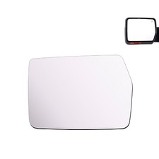 Mirror Glass Replace For 2010-2013 Ford F150 Pickup Driver LH Side Flat+Adhesive