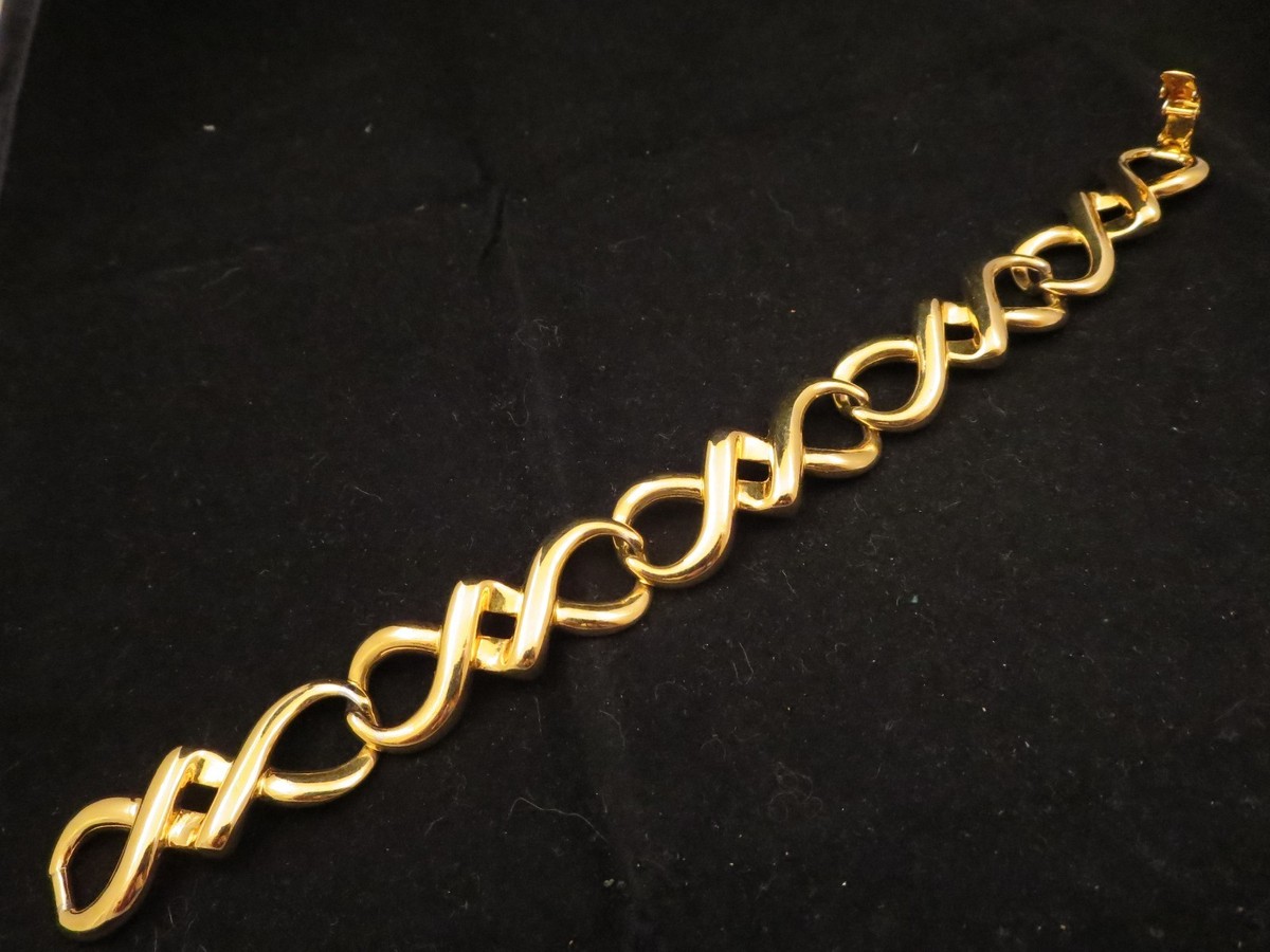 短期出品‼️GIGI Vintage chain bless Puce Classic Gigi Blush diamond bracelet, Yellow Gold, 6.7