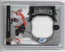 2017-18 UPPER DECK ICE TRAVIS SANHEIM ROOKIE RELIC JUMBOS 140/199