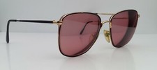 Vintage Lamy P04 Black Gold Oval Sunglasses FRAMES ONLY