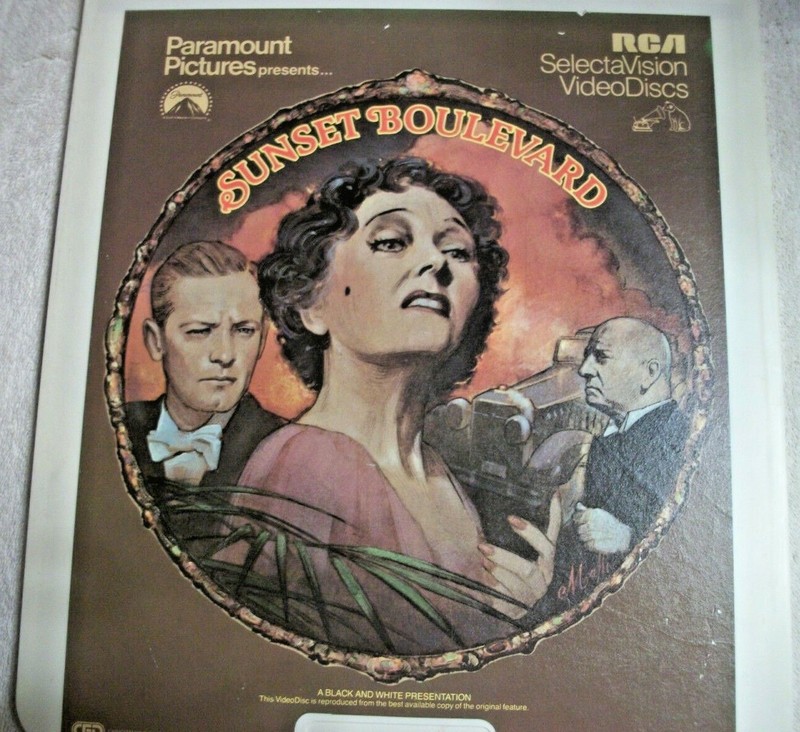 "Sunset Boulevard"  Vintage  RCA SelectaVision Video Disc  