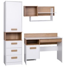 Kinderzimmer Set GUSTAVO N Weiß/Congo – Jugendzimmer Möbel M