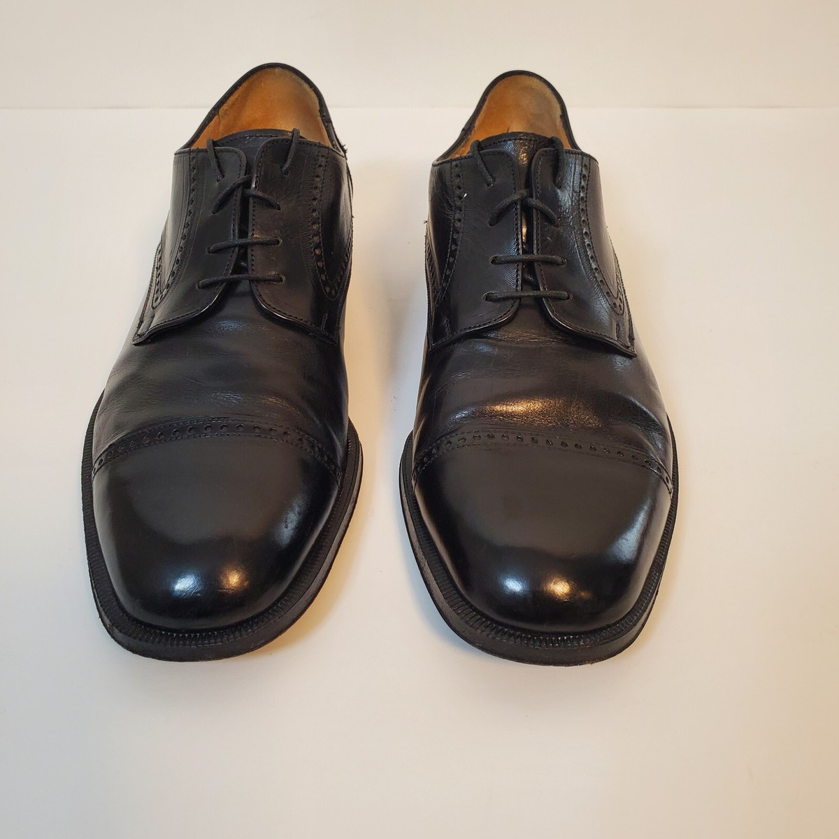 Johnston & Murphy Mens Meade Cap Toe Black Dress Shoe | 9 1/2 Amazon.com | Johnston & Murphy Melton Classic Dress Cap Toe  main image 4