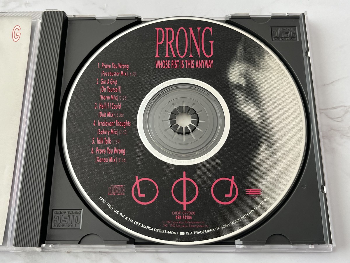 Prong Whose Fist Is This Anyway CD/EP ORIGINAL PRESS! 1992 Epic 