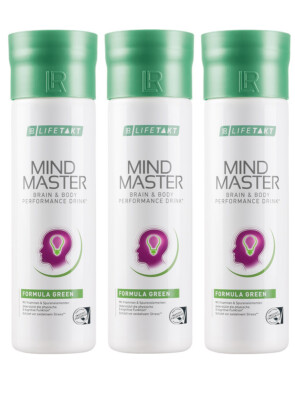 LR Lifetakt Mind Master Formula Green Brain & Body Performance Drink 3x 500ml