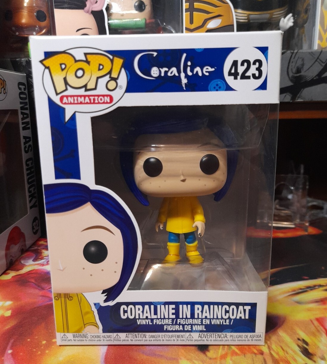 Funko Pop Animación Coralina En Impermeable
