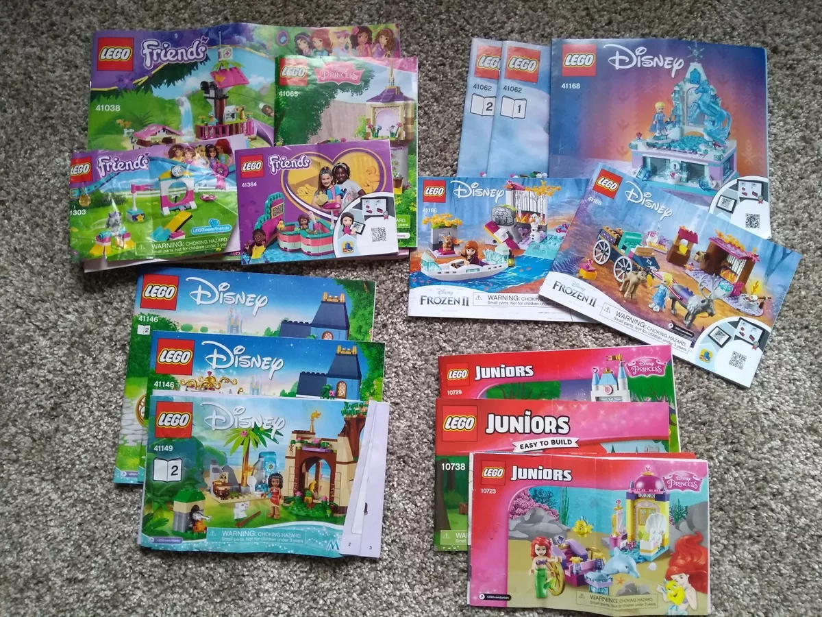 jeg lytter til musik Koordinere cigar Lego Manual lot Friends Disney Princess Frozen 41168 41062 41166 41165  41065 | eBay