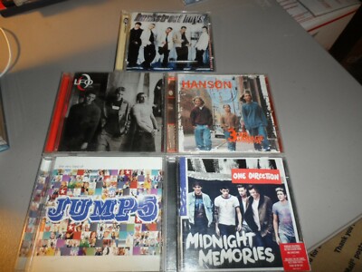 Boy Band 5 CD Lot - Jump 5 LFO One Direction Hanson Backstreet Boys Lot 204