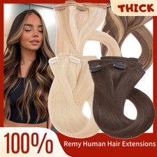 100 Clip In Remy Human Hair Extensions Full Head Highlight 10-24inch Russian