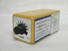 MACROMATIC SS-21622-Y TIME DELAY RELAY .5-30 SECONDS SS21622Y