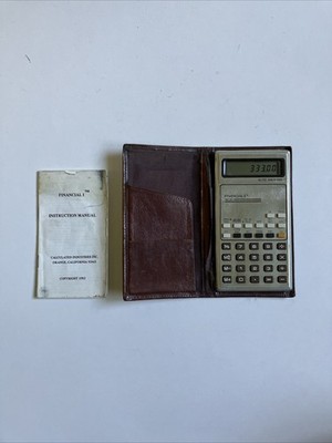 Vintage Mortgage Loan Calculator Case & Manual Financial 1 Calculated Industries