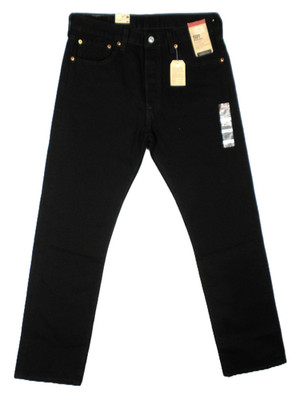 NWT ~ Levi's 501 Original Men's Black Straight Leg Jeans Size 33 x 32