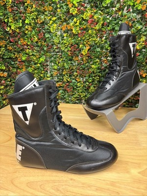 Title Boxing Speed Flex Encore Mid Top Boxing Shoes Black White Men s 5 EUR 37.5