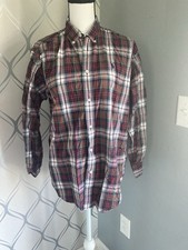 Polo Ralph Lauren Plaid Button-Down LS Dress Shirt Youth Boys Size XL 20 EUC