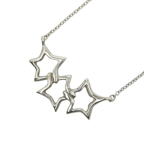Tiffany & Co Triple Star SV925 Necklace Pendant Color Unaffected One Size Used