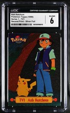 Ash Ketchum [Foil] #TV1 Prices | Pokemon 1999 Topps TV | Pokemon Cards