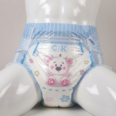 1x ABDL Folienwindel Windeln für Erwachsene XL Fluffy Bear 1xsample