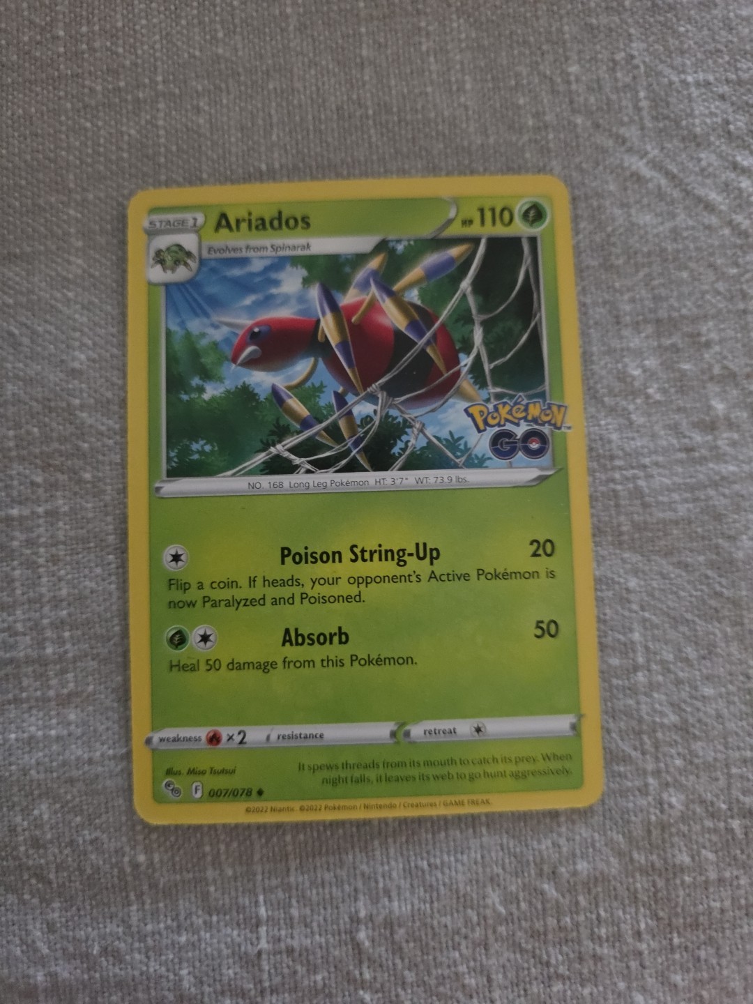 Ariados 007/078 Pokémon GO Regular