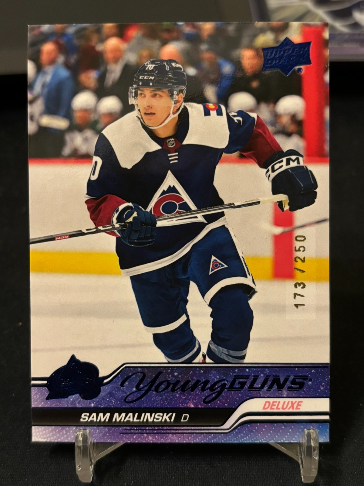 2023-24 Upper Deck Extended Sam Malinski Young Guns Deluxe 173/250 Rookie #716