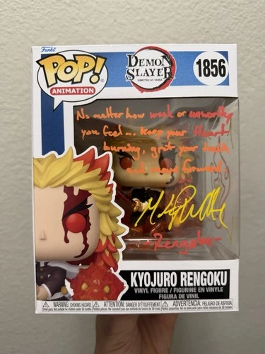 RENGOKU 1856 Demon Slayer Funko Signed By Mark Whitten JSA Verified