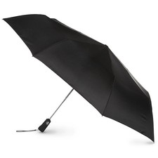 Totes Line Golf Size Auto Open / Close Umbrella Black Eco Friendly