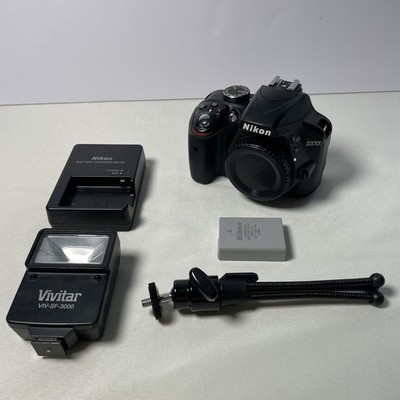Nikon D3300 DSLR Camera BODY ONLY Battery, Charger