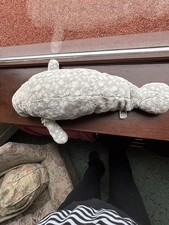 Jellycat Large Billow Manatee Very Rare Retired soft grey plush fish Toy