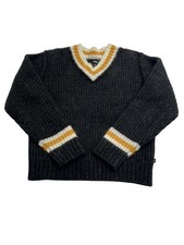 Stussy Tennis Sweater in Charcoal