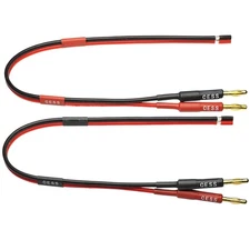 CNCESS CESS-225-1f Banana Plug Adapter Connector to Bare Wire Open End 1 Foot 